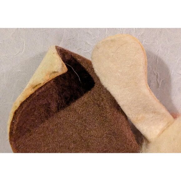 Animal Fair Hand Puppet Giraffe Plush Faux Fur Stuffed Toy Kitschy Odd Vintage - Picture 10 of 16